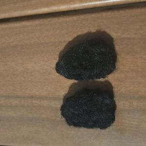 Black Crochet Triangle Accessory X2